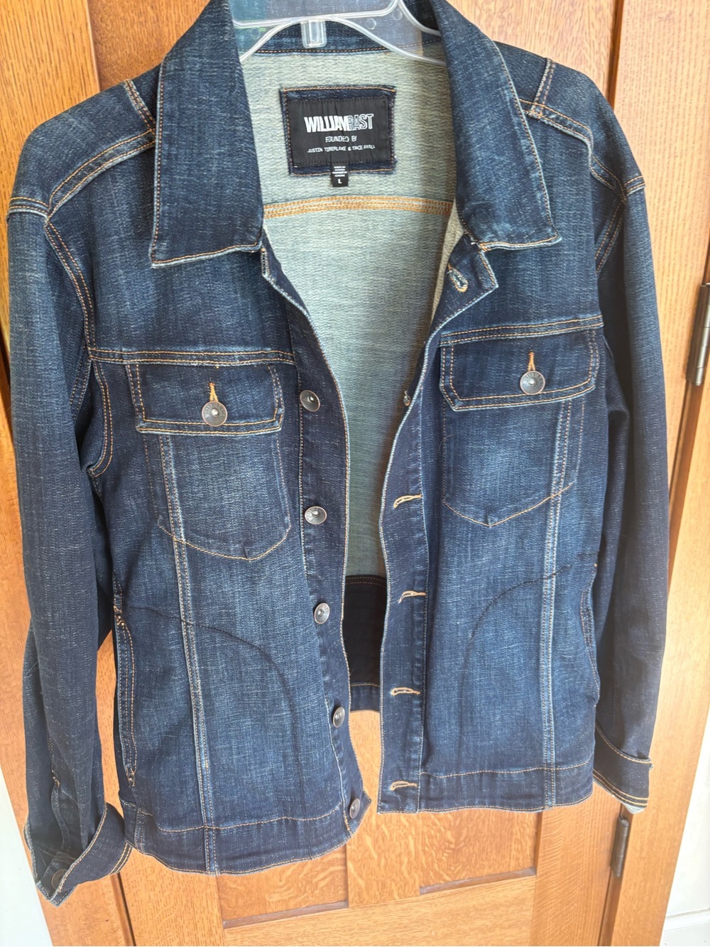 William Rast Indigo Blue Denim Trucker Jacket